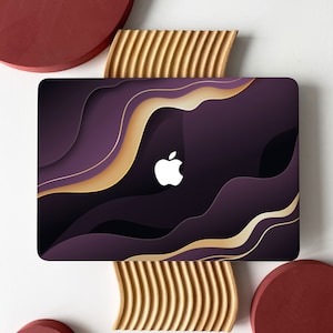 Luxurious Purple Gradient Shell Hard Case Cover for MacBook Air 13 Macbook Pro 13 14 16 15 Air 13 12 Laptop A2338 A2681, Macbook Pro Case