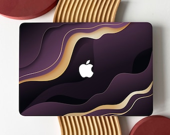 Luxurious Purple Gradient Shell Hard Case Cover for MacBook Air 13 Macbook Pro 13 14 16 15 Air 13 12 Laptop A2338 A2681, Macbook Pro Case