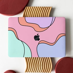 Bright Colors Irregular Patterns Shell Hard Case Cover for MacBook Air 13 Macbook Pro 13 16 15 Air 13 12 inch Laptop 2338 2681