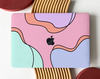 Bright Colors Irregular Patterns Shell Hard Case Cover for MacBook Air 13 Macbook Pro 13 16 15 Air 13 12 inch Laptop 2338 2681