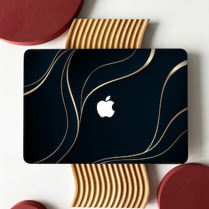 Gilt Midnight Black Shell Hard Case Cover for MacBook Air 13 Macbook Pro 13 14 16 15 Air 13 12 inch Laptop