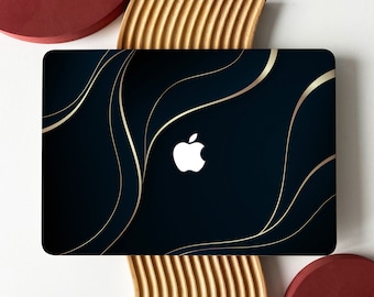 Gilt Midnight Black Shell Hard Case Cover for MacBook Air 13