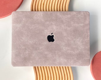 Hazy Lila Leder Hard Case Cover für MacBook Pro 13 Case MacBook Air 13 Case Macbook Pro 13 14 16 15 Air 13 12 Zoll Laptop