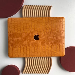 Vintage Orange Hard Case Cover for MacBook Air 13 Macbook Pro 13 16 14 15 Air 13 12 inch Laptop M2-A2681 A2337