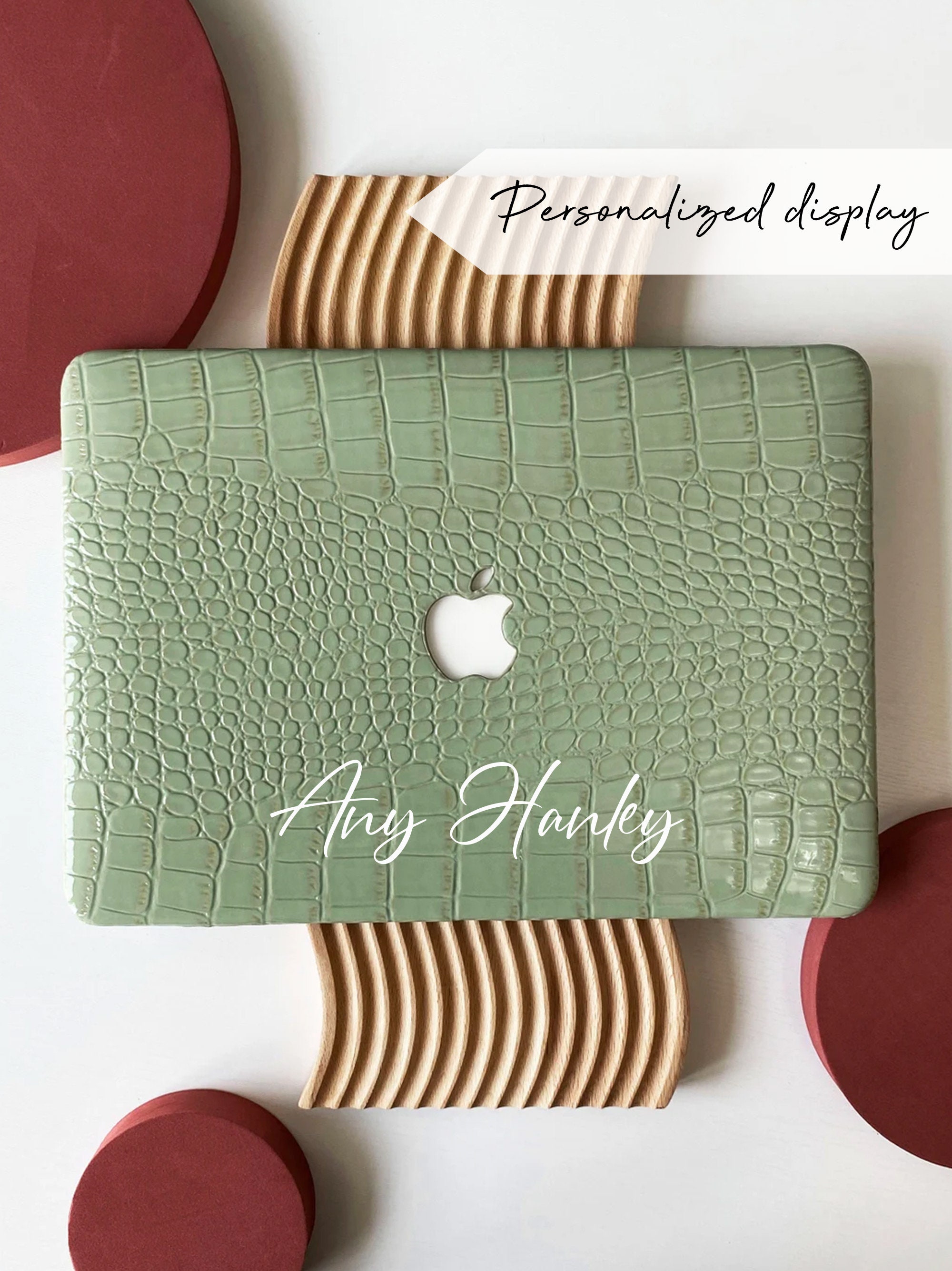 Crocodile Print Mint Hard Case Cover for MacBook Air 13 MacBook