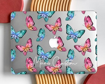 BUTTERFLY - マック Butterfly Twins Hard MacBook Case Cover for MacBook M1/M2