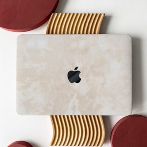 Beige Marble Grain Shell Hard Case Cover for MacBook Air 13 Macbook Pro 13 16 15 Air 13 12 inch Laptop 2338 2681