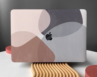 Trendy Geometry Shell Hard Case Cover for MacBook Air 13 Macbook Pro 13 14 16 15 Air 13 12 inch Laptop M2 Air A2681 A2338