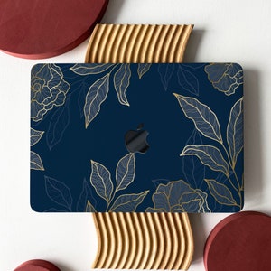 Ocean Blue Foliage Shell Hard Case Cover for MacBook Air 13 Macbook Pro 13 16 15 Air 13 12 inch Laptop 2338 2681, Personalized gift