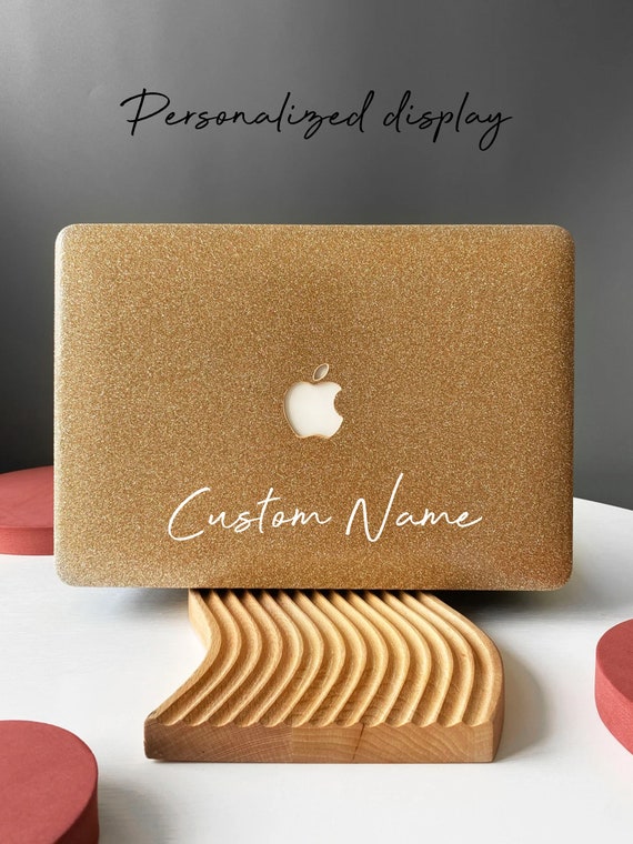 Rose gold glitter 2025 macbook air case