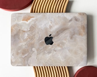 Oatmilk Marble Hard MacBook Case Cover for MacBook M1/M2 Air 13 Case 2023 New Macbook M3 Pro 13 16 15 Case Air 12 inch Laptop