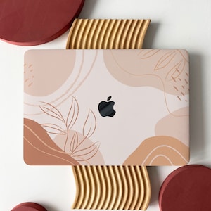 Line Art Gradual Brown Shell Hard Case Cover for MacBook Air 13 Macbook Pro 13 14 16 15 Air 13 12 inch Laptop A2681 A2338