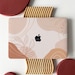 Line Art Gradual Brown Shell Hard Case Cover for MacBook Air 13 Macbook Pro 13 14 16 15 Air 13 12 inch Laptop A2681 A2338