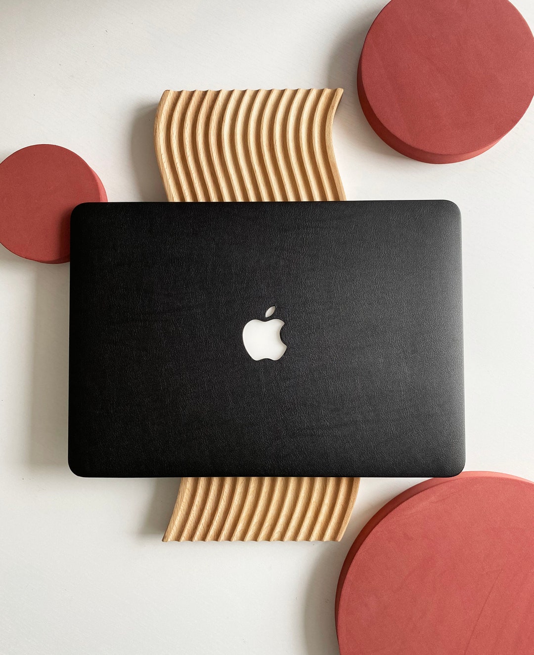 Champagne dominere Smøre Carbon Black Leather Hard Case Cover for MacBook Air 13 - Etsy