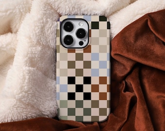 Wielokolorowa szachownica kolaż spersonalizowana obudowa iPhone'a do iPhone'a 15 14 12 13 11 Pro Max, 13 Mini etui, iPhone X Cover