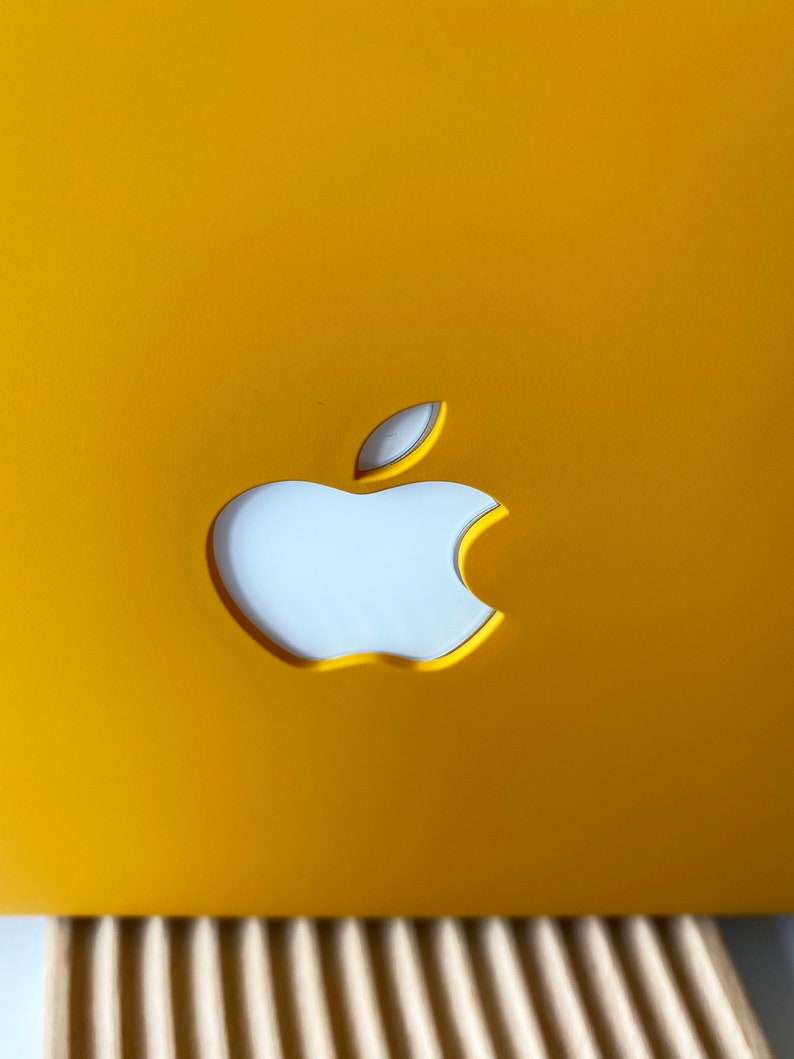 Étui rigide jaune lumineux pour MacBook Air 13 MacBook Pro 13 14 16 15 Air 13 ordinateur portable 12 pouces 13,6 M2 2022 image 7