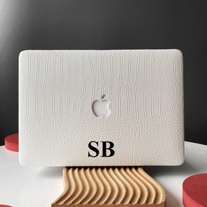 Crocodile Print White Hard Case Cover for MacBook Air 13 Macbook Pro 13 14 16 15 Air 13 12 inch Laptop