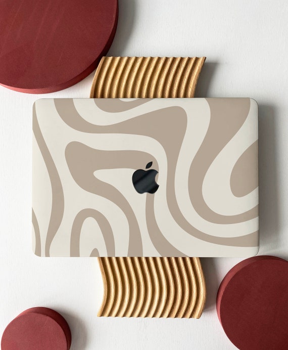 Beige Aesthetic Laptop Covers Beige Line Aesthetic Shell Hard Case