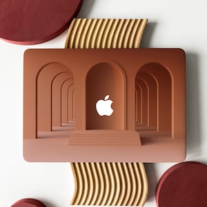 3d Terracotta Room Shell Hard Case Cover for MacBook Air 13 Macbook Pro 13 16 15 Air 13 12 inch Laptop 2338 2681