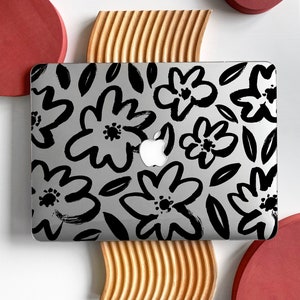 Handbemalte Blumen Kunst MacBook Hartschale Hardcover für MacBook M1/M2 Air 13 Case 2023 Neu Macbook M3 Pro 13 16 15 Case Air 13 12 Zoll Laptop