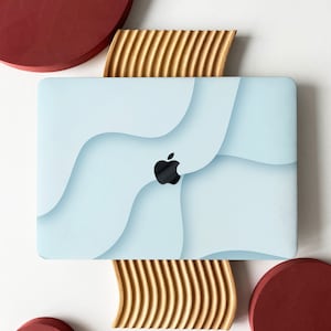 Layered Baby Blue Shell Hard Case Cover for MacBook Air 13 Macbook Pro 13 14 16 15 Air 13 12 inch Laptop