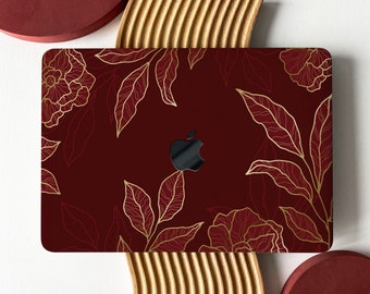 Crimson Foliage Shell Hard Case Cover for MacBook Air 13 Macbook Pro 13 16 15 Air 13 12 inch Laptop 2338 2681