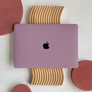 Girly Gray Purple Shell Hard Case Cover for MacBook Air 13 Macbook Pro 13 14 16 15 Air 13 12 inch Laptop M2-A2681, A2338