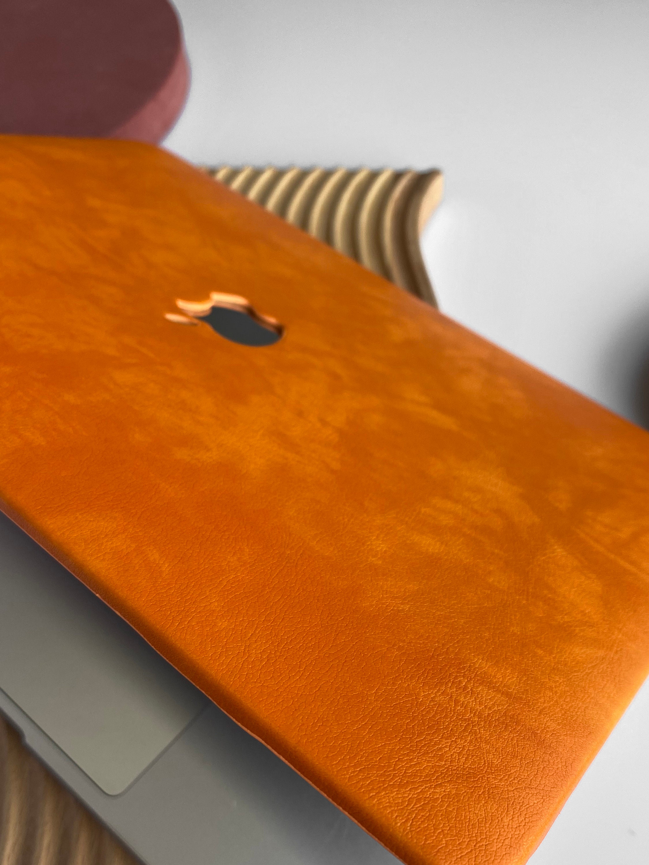 オレンジグラデーションレザーハードケースカバー MacBook Air 13 
