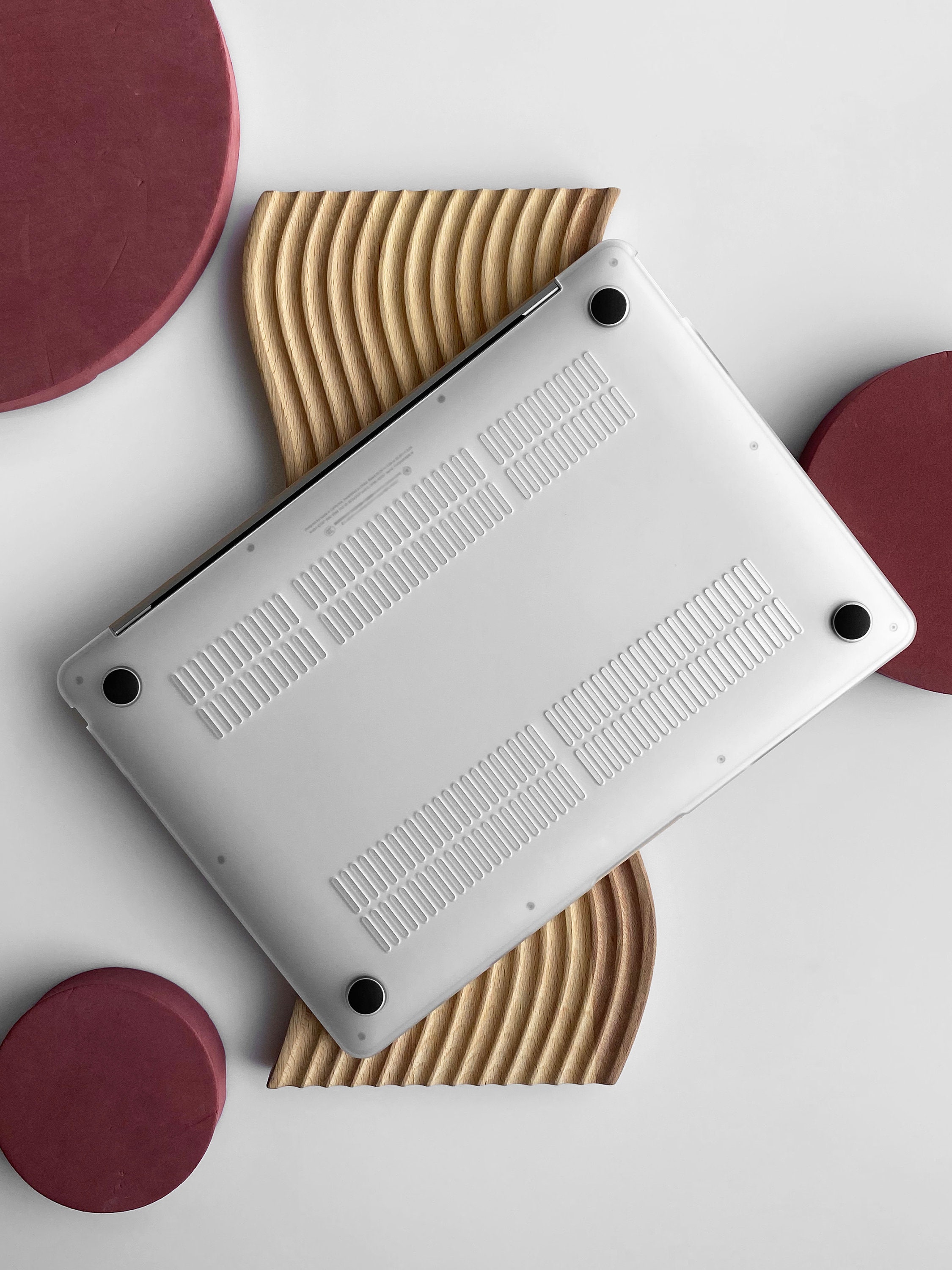 オレンジグラデーションレザーハードケースカバー MacBook Air 13 