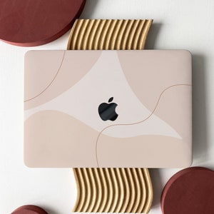 Colour Block Line Aesthetic Shell Hard Case Cover for MacBook Air 13 Macbook Pro 13 16 15 Air 13 12 inch Laptop 2338 2681