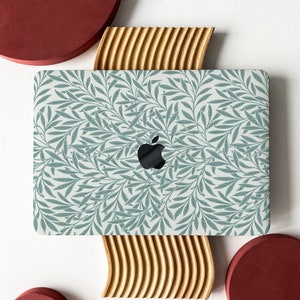 Gray Blue Leafy Tapestry Hard MacBook Case Cover for MacBook M1/M2 Air 13 Case 2023 New Macbook M3 Pro 13 16 15 Case Air 12 inch Laptop