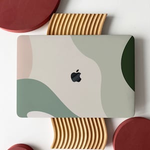 Green Stripe Lines Art Shell Hard Case Cover for MacBook Air 13 Macbook Pro 13 14 16 15 Air 13 12 inch Laptop M2 2022