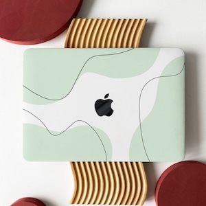 Celadon Art Lines-funda rígida para MacBook Air 13, Macbook Pro 13, 14, 16, 15 Air, 13, 12 pulgadas, portátil M2 2022