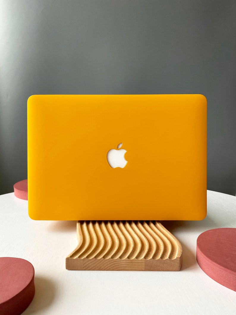 Luminous Yellow Hard Case Cover for MacBook Air 13 MacBook Pro 13 14 16 15 Air 13 12 inch Laptop 13.6 M2 2022 image 1