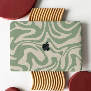 Green Abstract Liquid Art Shell Hard Case Cover for MacBook Air 13 Case Macbook Pro 13 14 16 15 Air 13 12 inch Laptop case