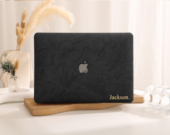 テクスチャブラックMacBookラップトップケースカバーMacBook Air 11/13