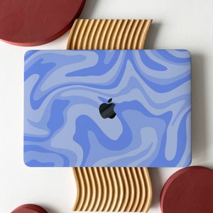 Blue Swirl  Shell Hard Case Cover for MacBook Air 13 Macbook Pro 13 14 16 15 Air 13 12 inch Laptop, Macbook Pro Case
