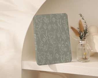 Sage Green Floral Flight Custom Kindle Paperwhite 5 Case, Kindle 11 Cover, Kindle 2021/2022 Accessories, Personalized Paperwhite 6.8
