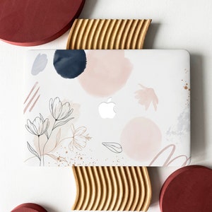 Floral Painting Shell Hard Case Cover for MacBook Air 13 Macbook Pro 13 16 15 Air 13 12 inch Laptop 2338 2681