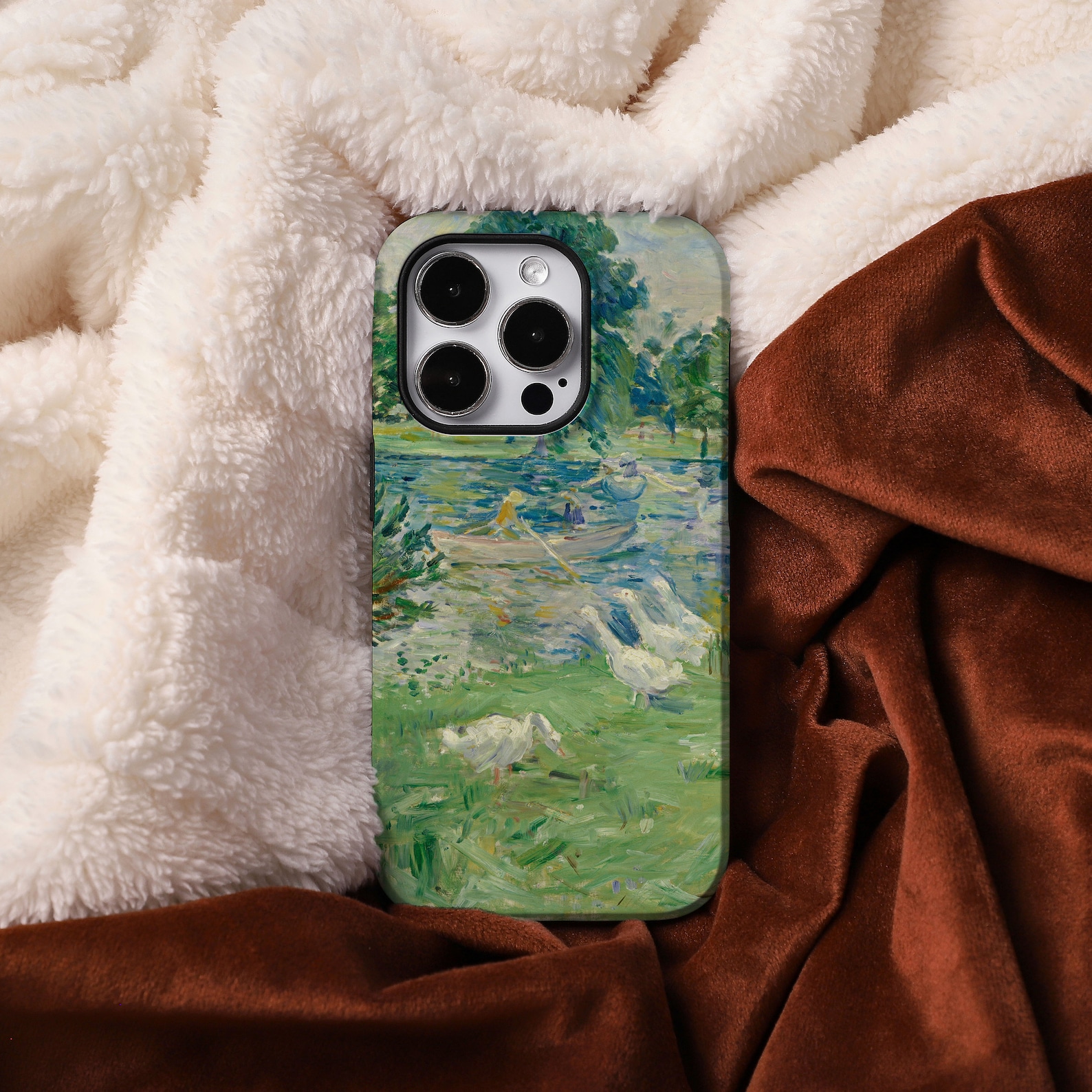 Ducks by the River Personalized iPhone Case For iPhone 15 14 12 13 11 Pro Max, 13 Mini Case, iPhone X Cover
