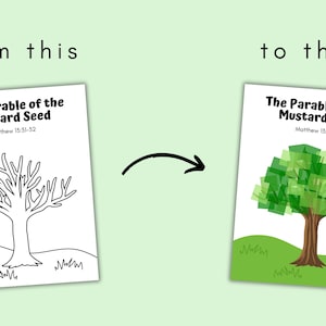 Parable of the Mustard Seed Craft, Sunday School Craft Printable ...