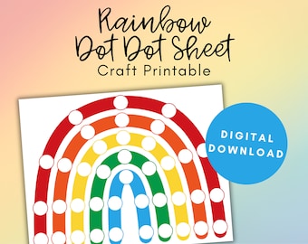 Rainbow Craft, Dot Marker Coloring, Do A Dot Preschool, Sunday School Craft, Bible Story Crafts for Kids, Noahs Ark Craft for Kids