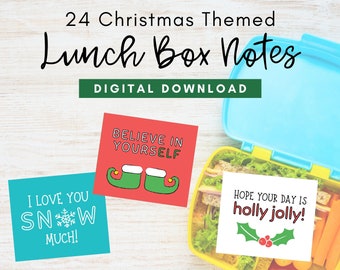 Printable Lunch Box Notes, Printable Lunch Box Cards, Lunch Notes For Kids, Kids Lunch Notes, Lunchbox Notes For Kids, Christmas, Winter