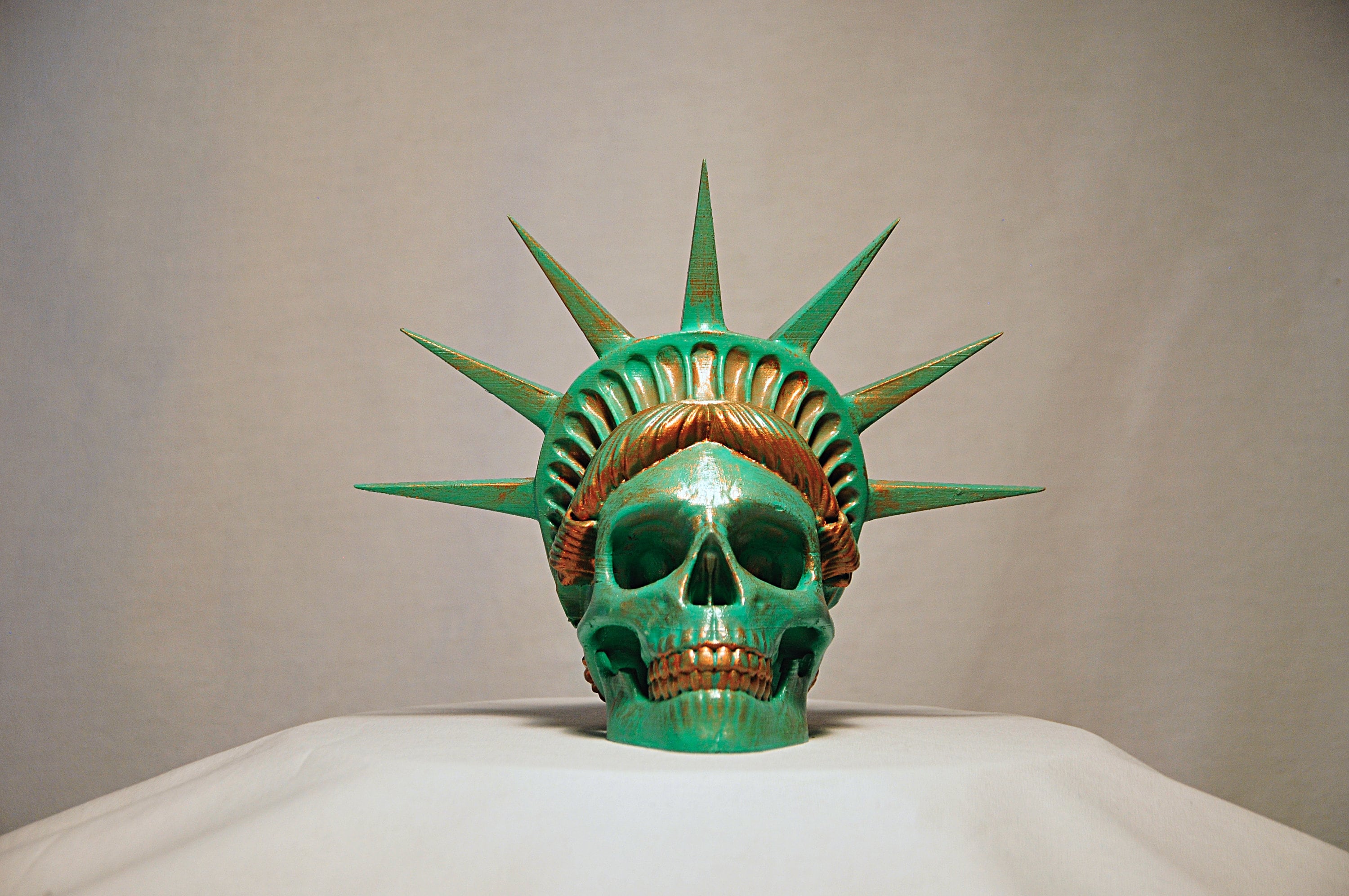 Liberty Skull 3d Print Etsy