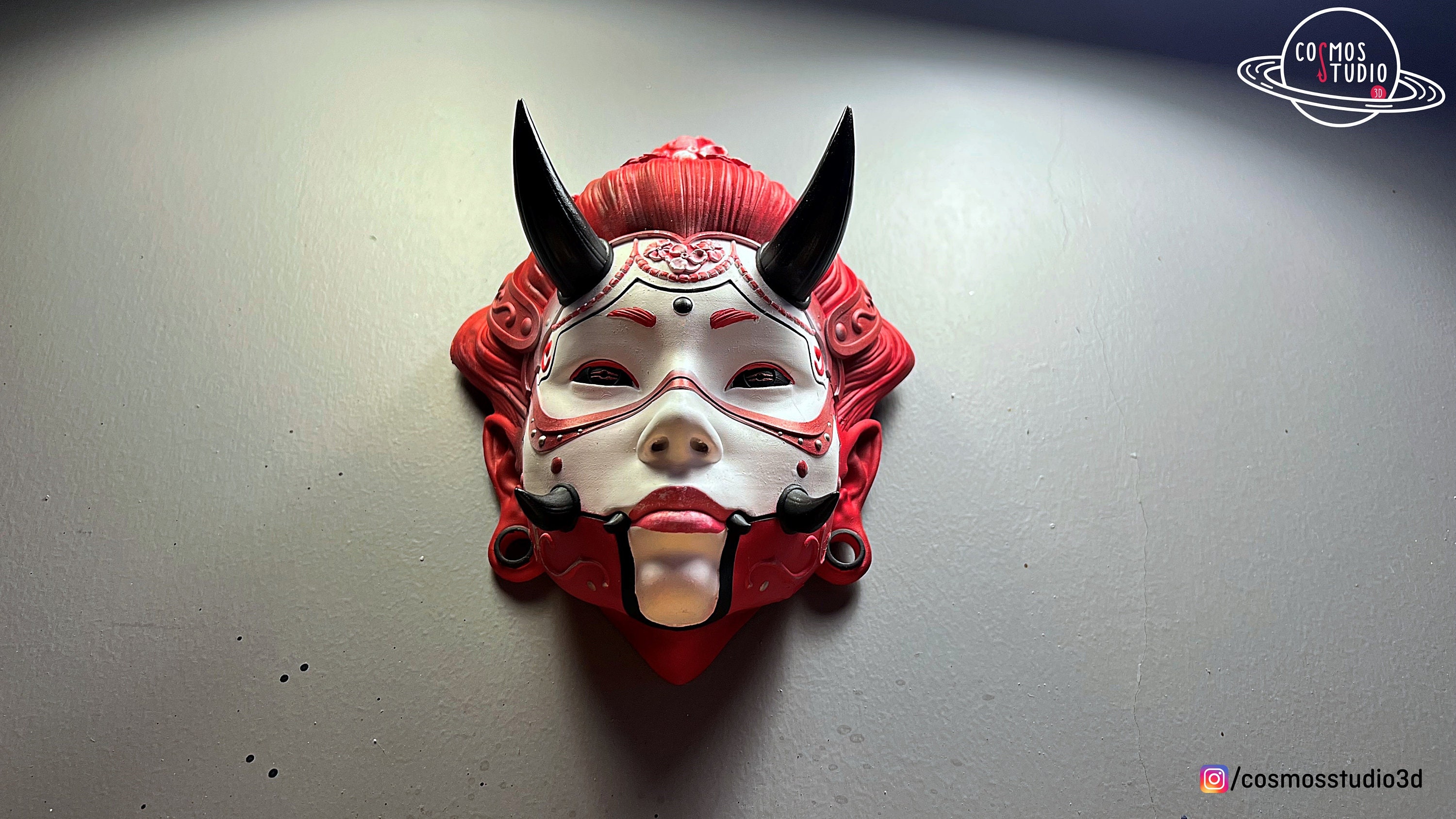 Hannya Maske Cyberpunk Oni Maske Samurai Maske Etsy.de