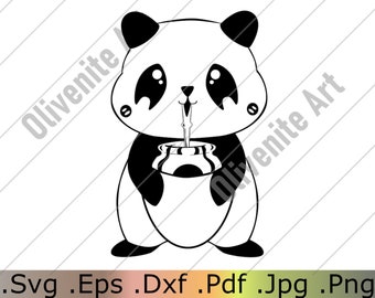 Cute Panda SVG, Animal Cricut Svg, Panda Clipart, Baby Animal SVG