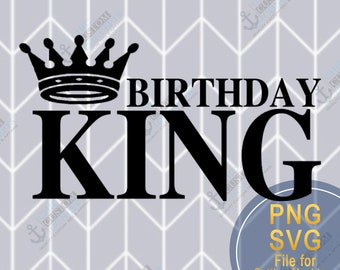 Download Birthday King Svg Etsy