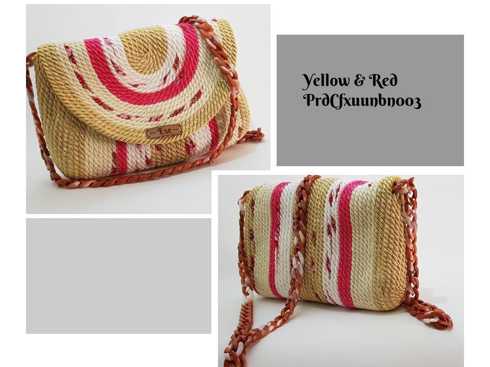 Handmade Cord Shoulder Bag Crossbody BagWomen's Clutch Etsy