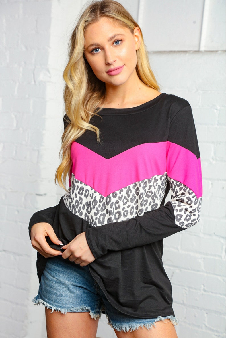 Color Block Blouse