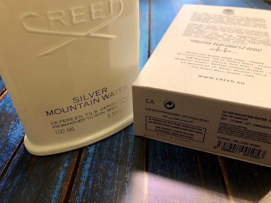 Creed Silver Mountain Water 3.3 fl.oz 100 ml Eau De Etsy